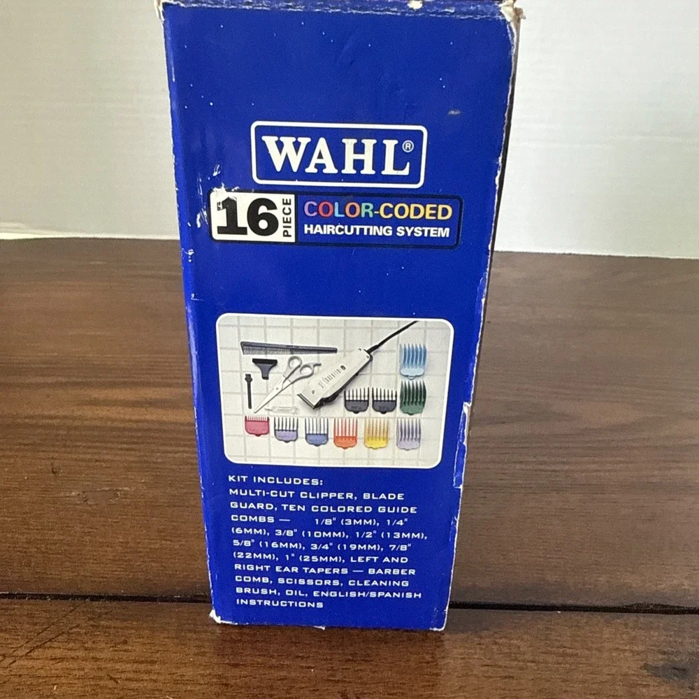 Wahl Color Code‎ 16-Piece Haircut Kit White/Black Clippers Model 79400 USA